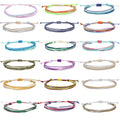 Wholesale Handmade Wax Rope Charm Bracelet Waterproof Adjustable String Thread Bohemian Style Fashionable Colors for Jewelry