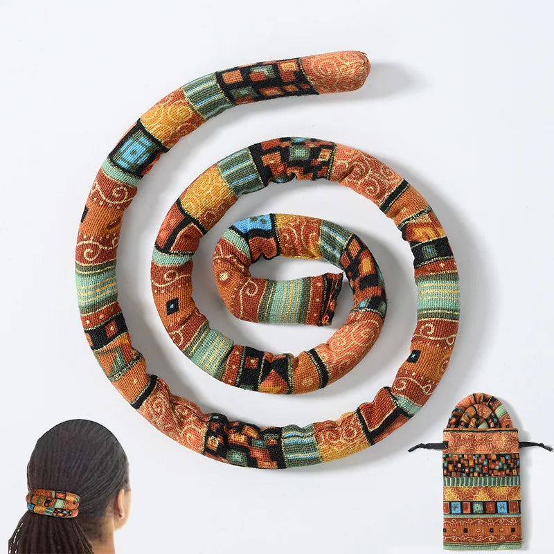 SongMay Wholesale Women's Colorful Flexible Foam Fabric 66cm Dreadlocks Hair Ties Hair Sticks for Stylish Curly Hair Accessories