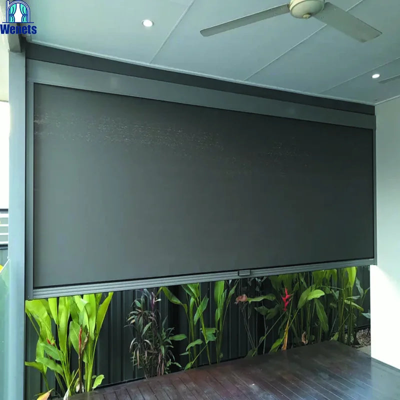 Zip Screen Outdoor Blinds Smart Motorized Electric Wifi Blackout
