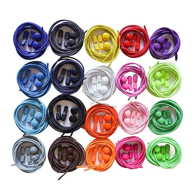 Running Walking Shoes Lazy Shoelaces No Tie Elastic Drawstring Lace for Adults Shoes Custom Elastic Shoelaces Manufacturer