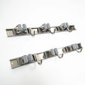 Stainless Steel Movable Broom Holder Wall Mount Broom Holder 6 Mop Holder With 6 Hooks