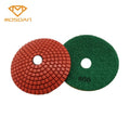 4 Inch Wet Convex Diamond Polishing Pads for Concrete Marble Stone Corner Edge