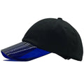 Wholesale Sun Protection Transparent PVC Brim Baseball Caps Custom Embroidery Logo 6 Panel Blank Cotton Dad Hats