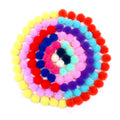 Wholesale Sweet Small Dog Bows Colored Ball Design with Rubber Bands 100% Polyester Pet Grooming Accessories