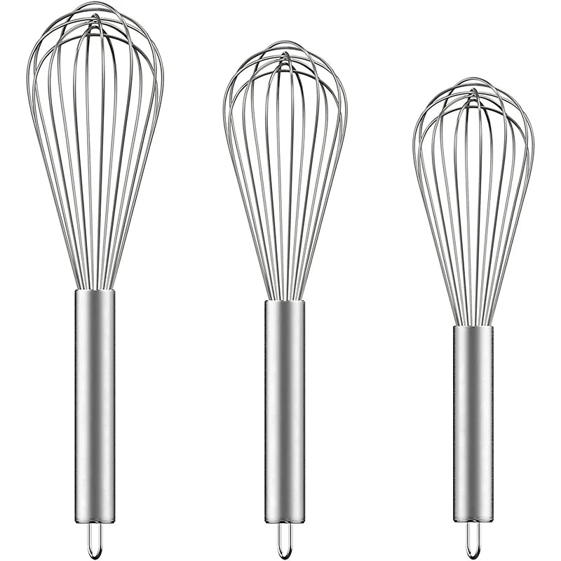 Professional Whisking Wisk Kitchen Tool Utensil Egg  Beater Whisker Hand Stainless Steel  Balloon Wire Whisk