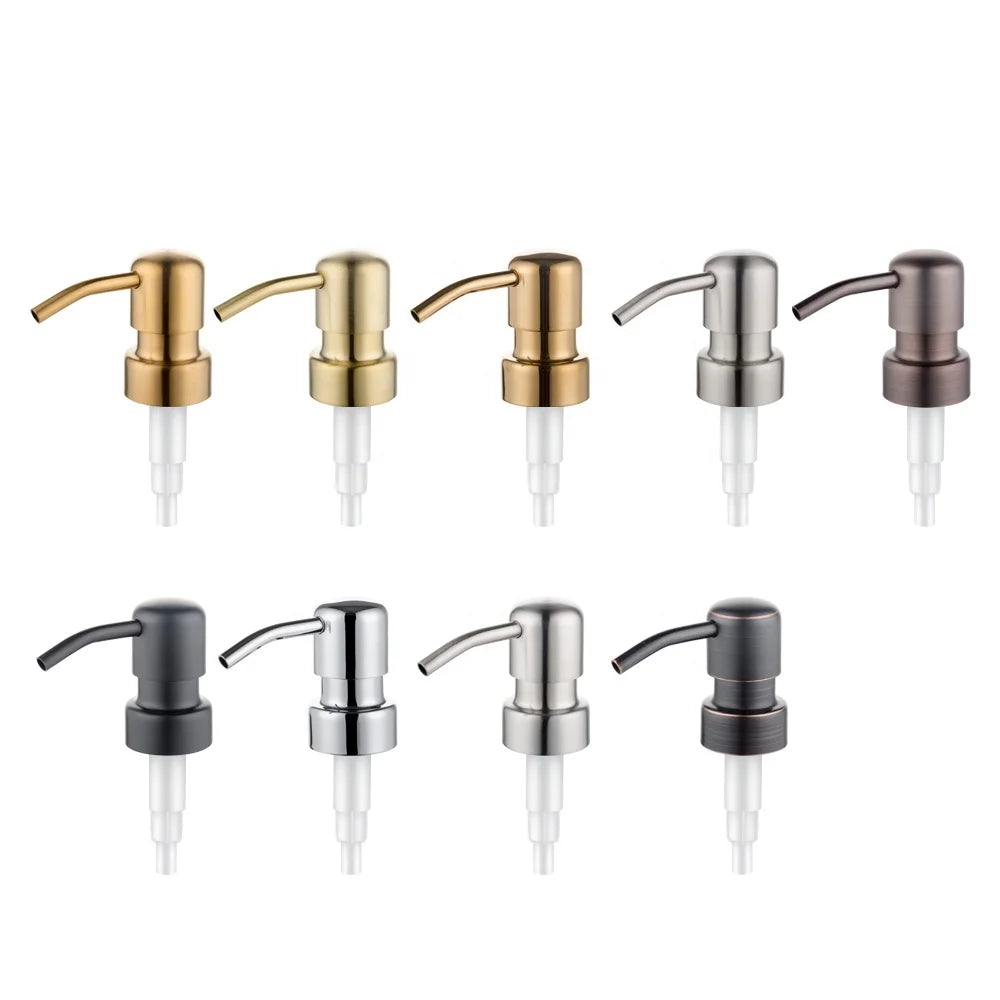 Hot Sale Stainless Steel Lotion Dispenser Bottle Pump Custom Metal Soap Liquid Dispenser Pump Glass for Lotion Pump Bottle