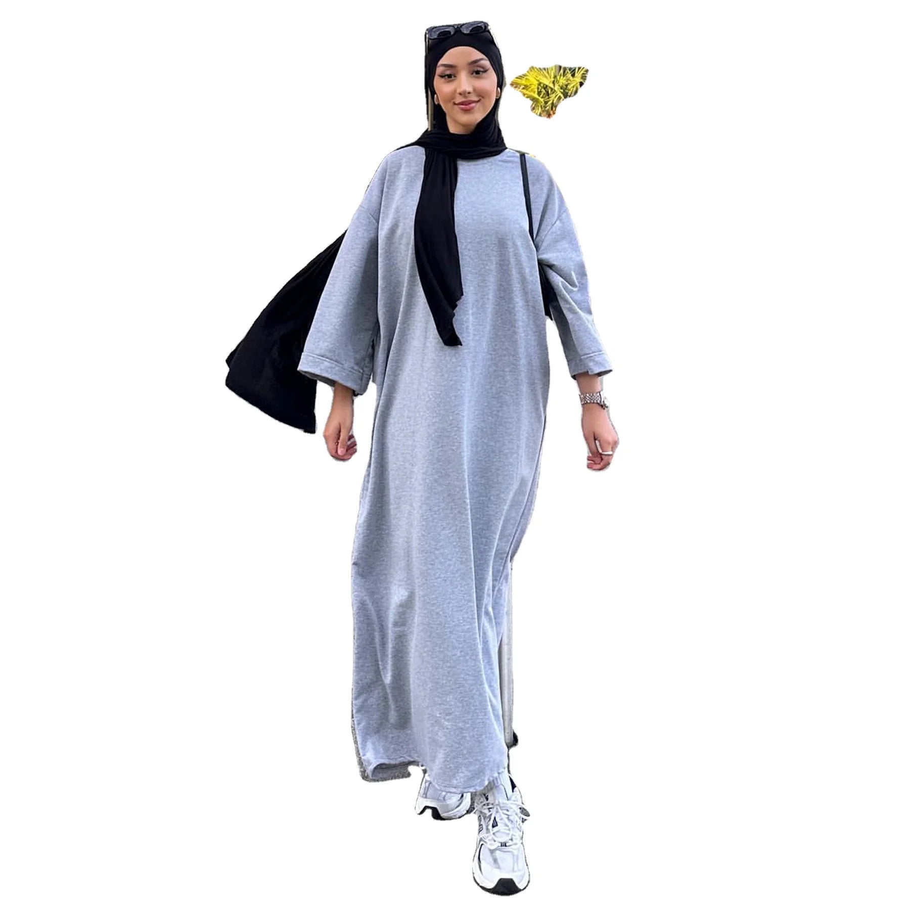 New Traditional Muslim Long Dress Modest Dubai Kaftan for Women Casual Abaya for Eid Ramadan from Turkey