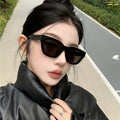 ShanHai Square narrow frame sunglasses for women personalized concave shaped sunglasses decorated with UV protection