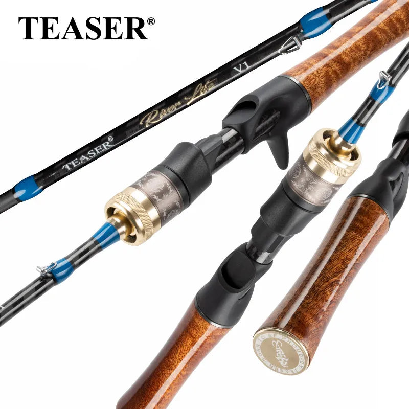 Ultra-light Fishing Rod Carbon Fiber Spinning/Casting Pole UL Solid Top Fast Trout Fishing Rods Lure Weight 2-8g