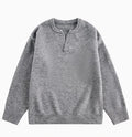Autumn and Winter New Soft Cotton Sweater Men's Long Sleeve Vintage Retro Thickened Jacquard Loose Knitted