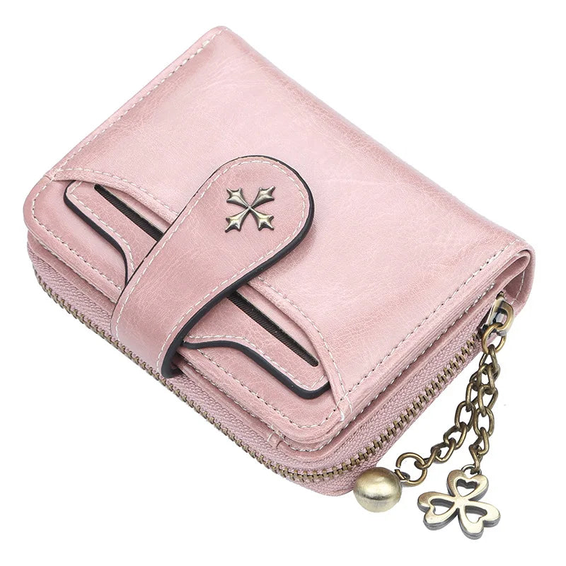 Factory Wholesale New All-in-one Women's Short Wallet with TasselLadies Chain Cross-body Zipper Coin Purse