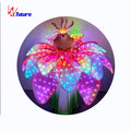 Full Color LED Petal Skirt Flower Opening Dance Big Swing Dress Modern Dance Performance Dress  Blossom Costumes
