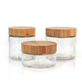 110ml 120ml 220ml 300ml 660ml Empty clear Honey Glass Jars with Bamboo Lids