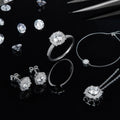 Abiding Jewelry Wholesale 925 Sterling Silver Moissanite Diamond Jewelry Sets for Women