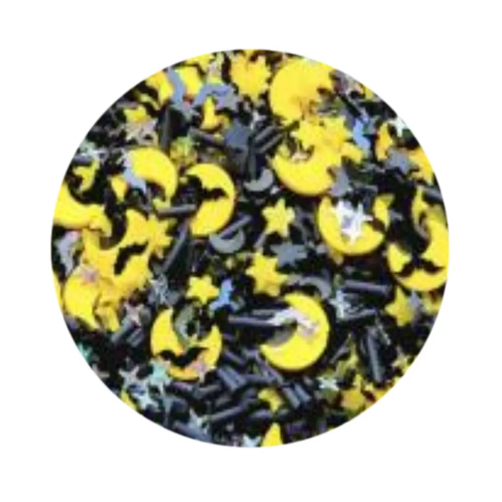 Mixed Moon Star Bat Polymer Slices Clay Sprinkles for Crafts Making DIY Tiny Cute Plastic Klei Accessories Slime Filling Decor