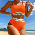 2025 New Bikini Fashion Women's Split Strap Swimwear With Chest Cushion Swimwear Active Two-piece
