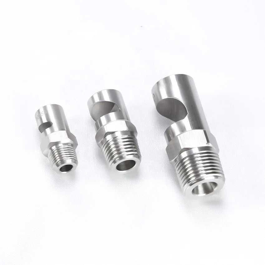 Wide Angle Cleaning Cooling 120 Degree 1/8" to 2'' Deflection Water Flat Fan Spray Nozzle Stainless Steel Flood Jet Nozzle