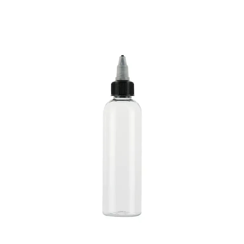 5ml-500ml Squeeze Bottle Transparent Oil Gel Bottles for Hair PET Clear Plastic Refillable Bottles with Twist Top Cap