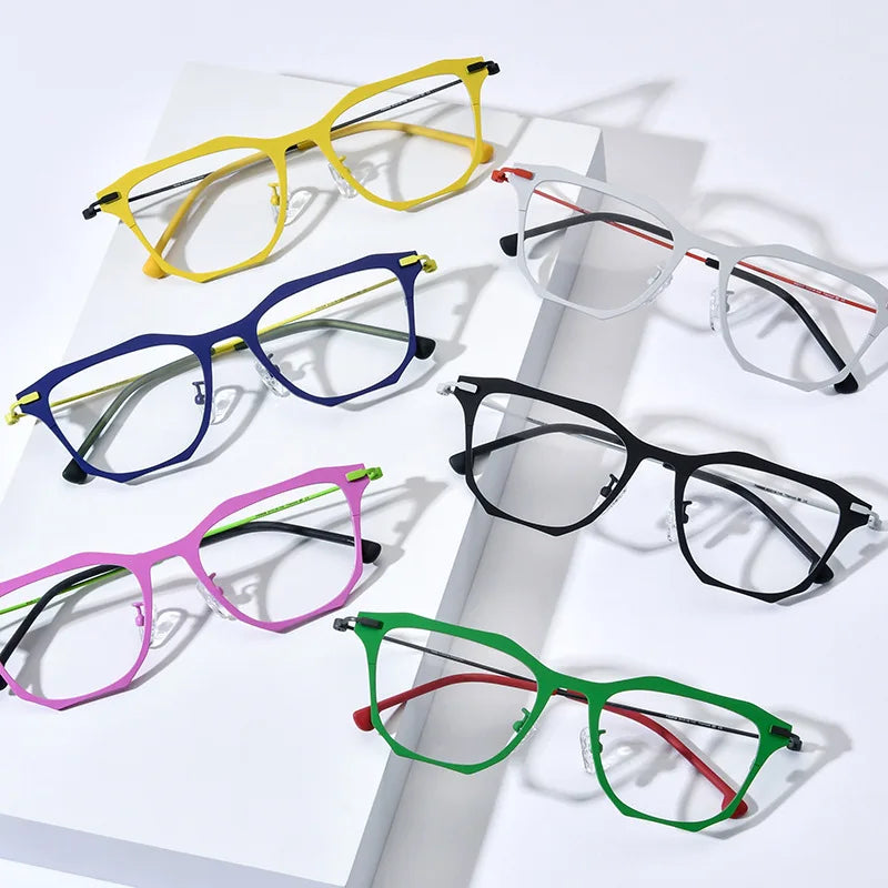 New Japanese Style Round Frame Acetate Retro Prescription Glasses Frame Metal Myopia Glasses for Women and Men
