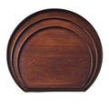 Western-style Wooden Plate Irregular Dim Sum Plate Creative Half-moon Plate