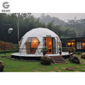 Stylish Natural Aesthetics Luxury Waterproof PVC Cover Glamping Geodesic Dome Tent GALAXY Brand Wind Resistant