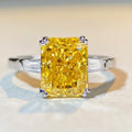 Luxury Fine Jewelry Diamond S925 Silver Sterling Cubic Zircon Radian Cut Three Stone Wholesale Price Wedding Engagement Rings