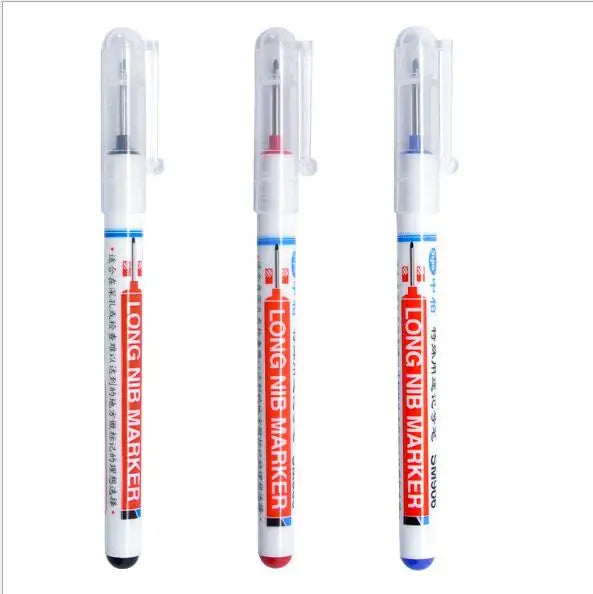 20mm Deep Hole Long Nib Marker Pens Multi-function Depth Marker Home Decoration Paper Metal Glass Cotton Leather Goods Mark