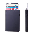 Wholesale Anti-degaussing Aluminum Alloy RFID Credit Card Case Multi-Color Wallet with Custom Logo Card Holders