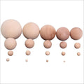 Round Decoration Small Wood Balls 0.6cm 0.8cm 1cm 2cm 3cm 4cm 5cm 6cm 7cm 8cm  Hollow Wooden Balls with Hole