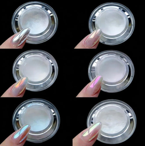 0.2g Super Bright Silver Magic Mirror Aurora Moonlight Powder Nail Art Glitter Dust Pigment Manicure Ornaments Accessories