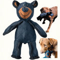 Unbreak Bear Dog Toy Indestructible Heavy Duty Chew Toy for Aggressive Chewers Durable Squeaky Chew Pet Dog Toys