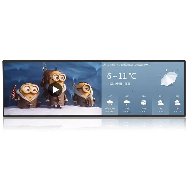 Hot Selling LCD Screen Shelves. the Bus. the Subway. Wall Display Advertising Machine