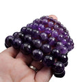 G1469 Hot Selling Jewelry 6/8/10/12/14MM Stone Brazil Dream Amethyst Bead Bracelet