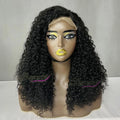 Pixie Curl Weaving Super Double Drawn Human Hair 5 by 5 Closure Nature Color Wigs for Wholesale 18 Inch Wig