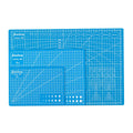A5 Blue PVC Manual Model Cutting Mats Dual Purpose Paper and Cutting Pad