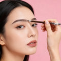 Waterproof Natural Long Lasting Double Head Eyebrow Pen Black Brown Eyebrow Pencil With Brush Makeup