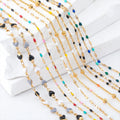 Stainless Steel Waterproof Chains Diy Necklace Bracelet Enamel Beaded Cable Link Chain Roll Spool for Jewelry Making MegaBDM
