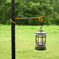 IRONDONKEY Camping Outdoor Aluminum Alloy Tent Pole Fixing Small Lamp Pole Hook Pig Tail Hook Portable Lamp Holder Hook
