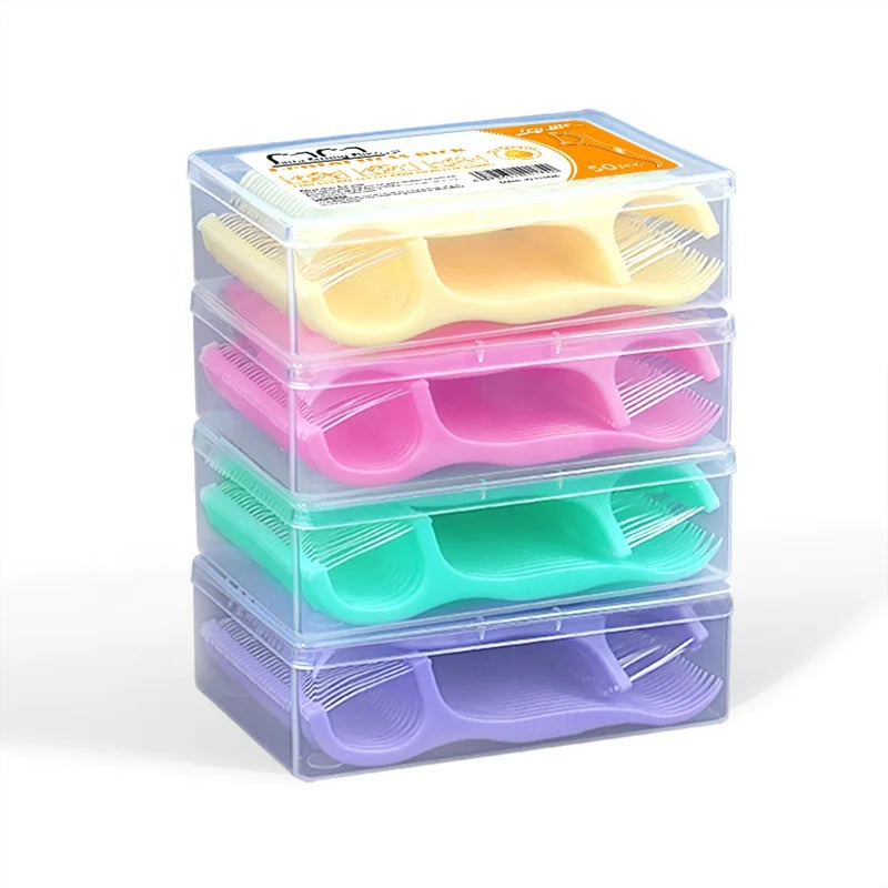 Bulk Mint Fruit Flavor Hilo Teeth Dental Promotional Gifts Tooth Dental Floss Picks