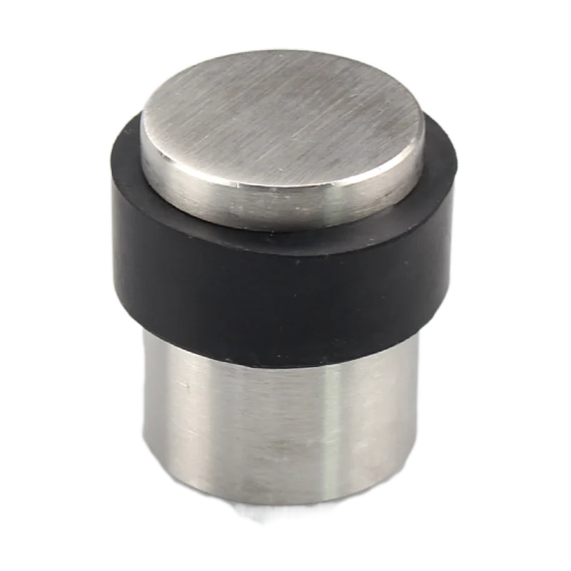 Durable Stainless Steel 304 Glass Door Stopper Modern Floor Mounted Door Stop Manufacturer Rubber Bumper Wall Protector Kitchen