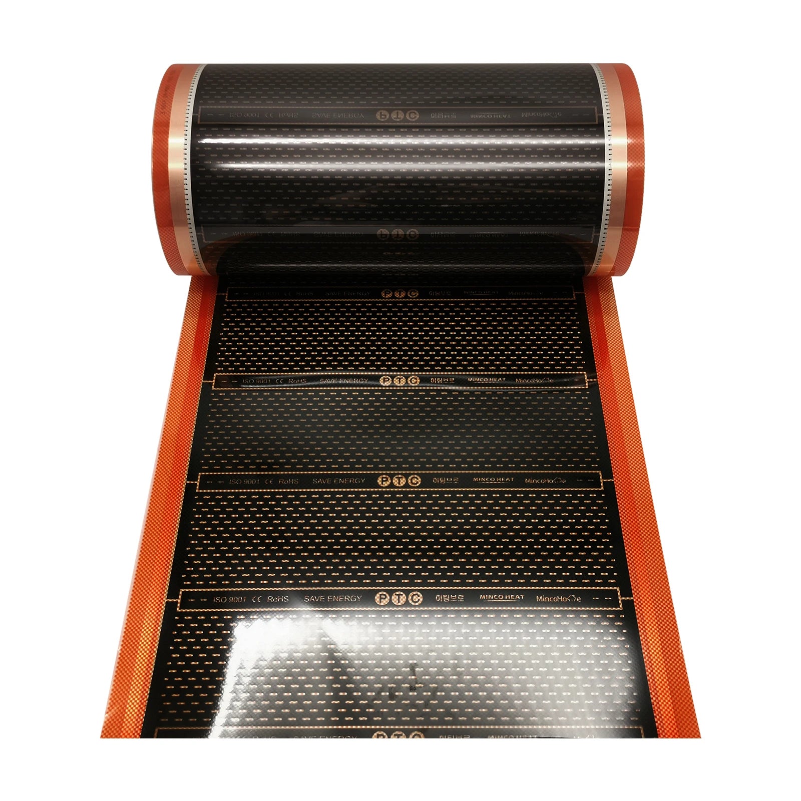 240W/M2 50cm 80cm 100cm New Graphene PTC Heating Film Infrared Electric Warm Floor Heating System Carbon Foil