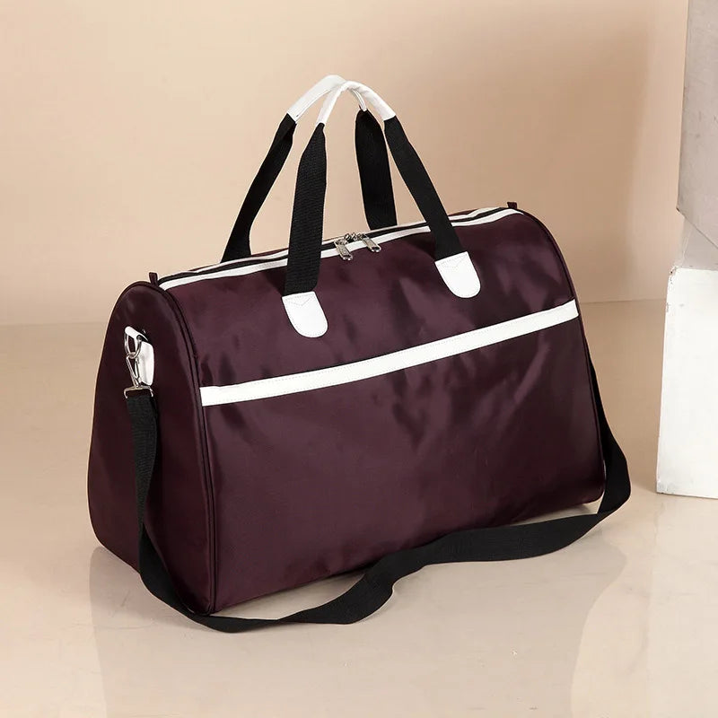 Factory Wholesale Fashion Oxford Waterproof Zipper Large Capacity Custom Folding Travel Duffel Bag