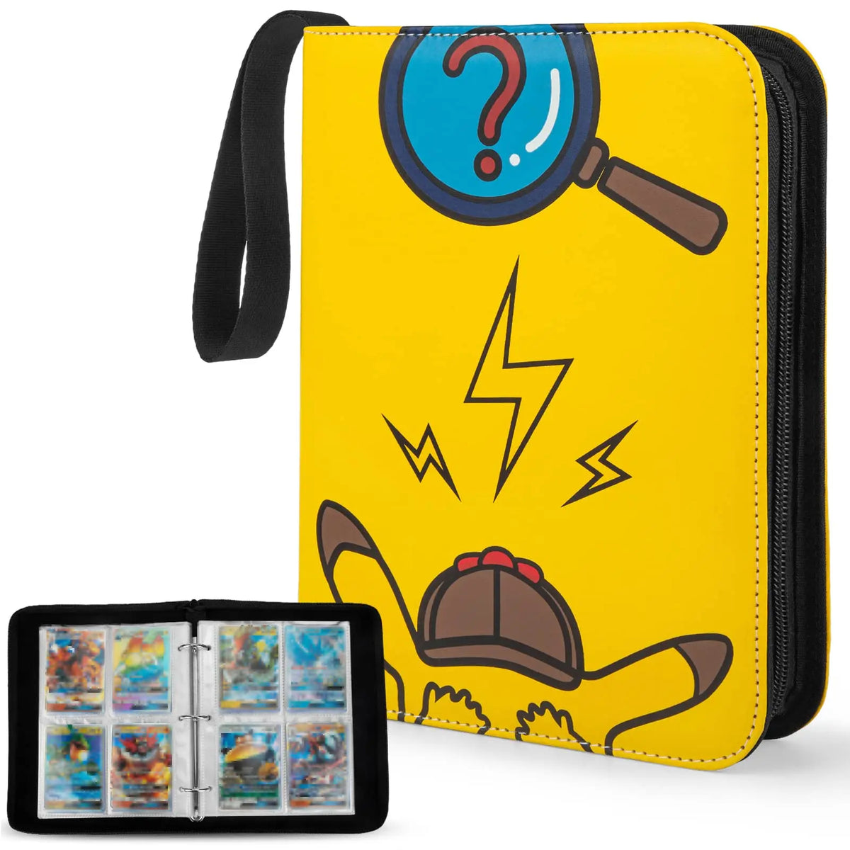 Card Binder Compatible with Credit Card Holds up to 400+ Cards PU Material Organizer Portable Carry Travel Cover Storage Bag