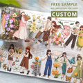 Custom Premium Diary Roll Sticker Scrapbook Decorative Washi PET Tape Manufacturer