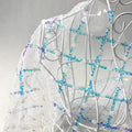 Variety of 3D Plaid Pattern Embroidered Glitter Lace Bridal Fabrics with Sequins for Coat/Jacket Decorative