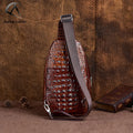 Andong Leather New Chest Bag for Men Genuine Cow Leather Business Retro Handbag Large Capacity Cool Outdoor Sling Shoulder Bag