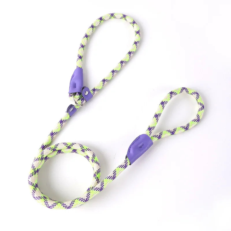 Luxury Thickened Nylon Dog Leash Collar Durable Pet Accessory for Outdoor Walking and Training for Large Cats and Dogs