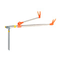 Folding Stainless Steel Telescopic Fishing Rods Holder for River Fishing Portable Hand Rod Holder