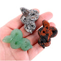 Wholesale Natural Aventurine Rose Quartz Clear Quartz  Animal Crystal Carving Crystal Snake for Decoration