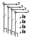 Thickened Ironwork Outdoor Garden Flagpoles and Garden Flag Posts Can Be Customized in Size for Outdoor Garden Flagpoles